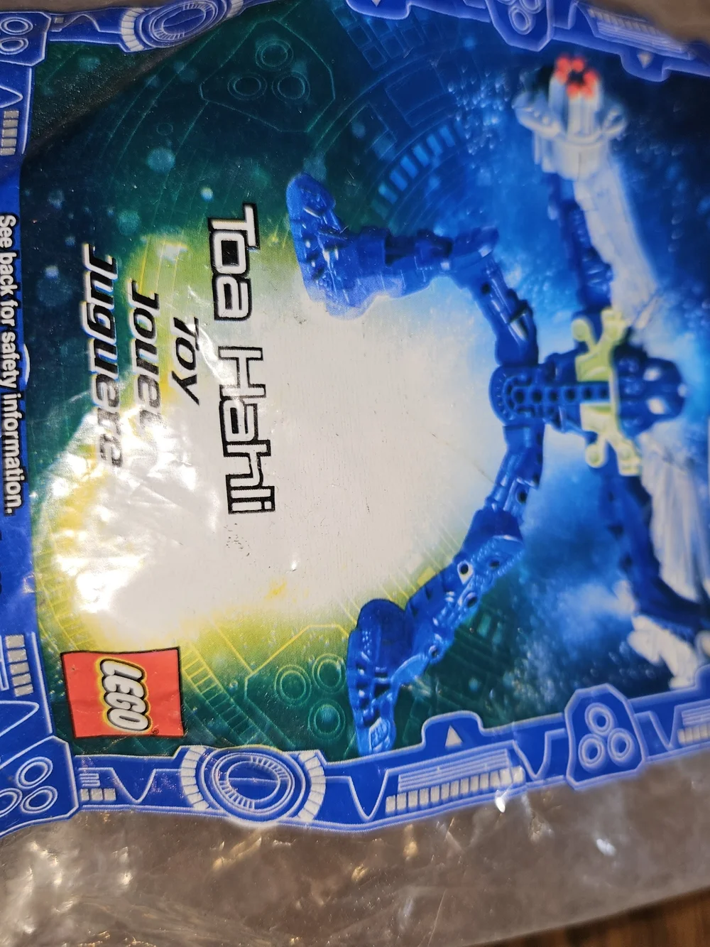 McDonald's Happy Meal 2007 Lego Navy Blue and White Bionicle-style Figure